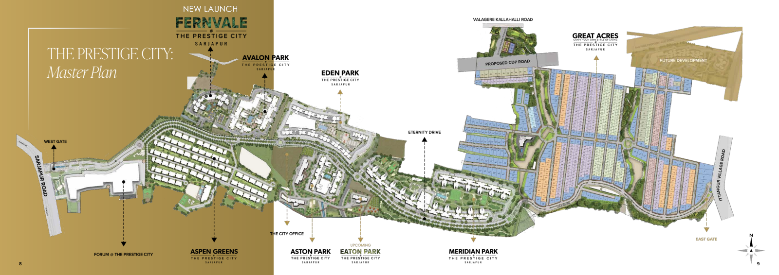 Master Plan of Prestige City Fernvale Sarjapur